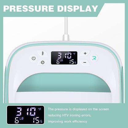 HTVRONT Heat Press Machine for T-Shirts, Portable Heat Press 10"X10"