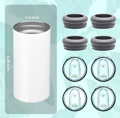 16oz Sublimation Can Cooler 4-in-1