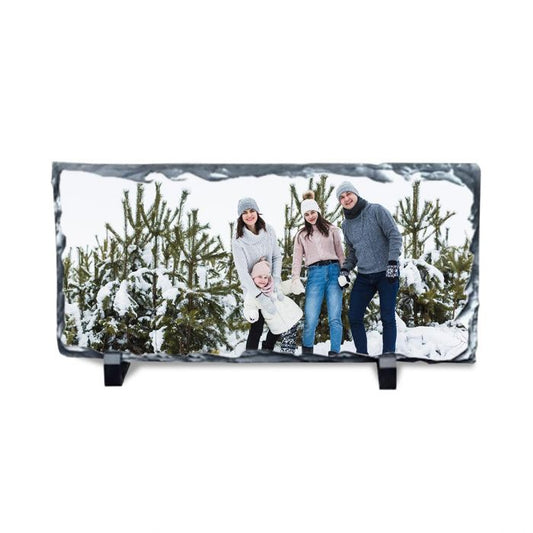 Sublimation Photo Slate Rock Plaque - Small Rectangle - 4.4" x 8.25"